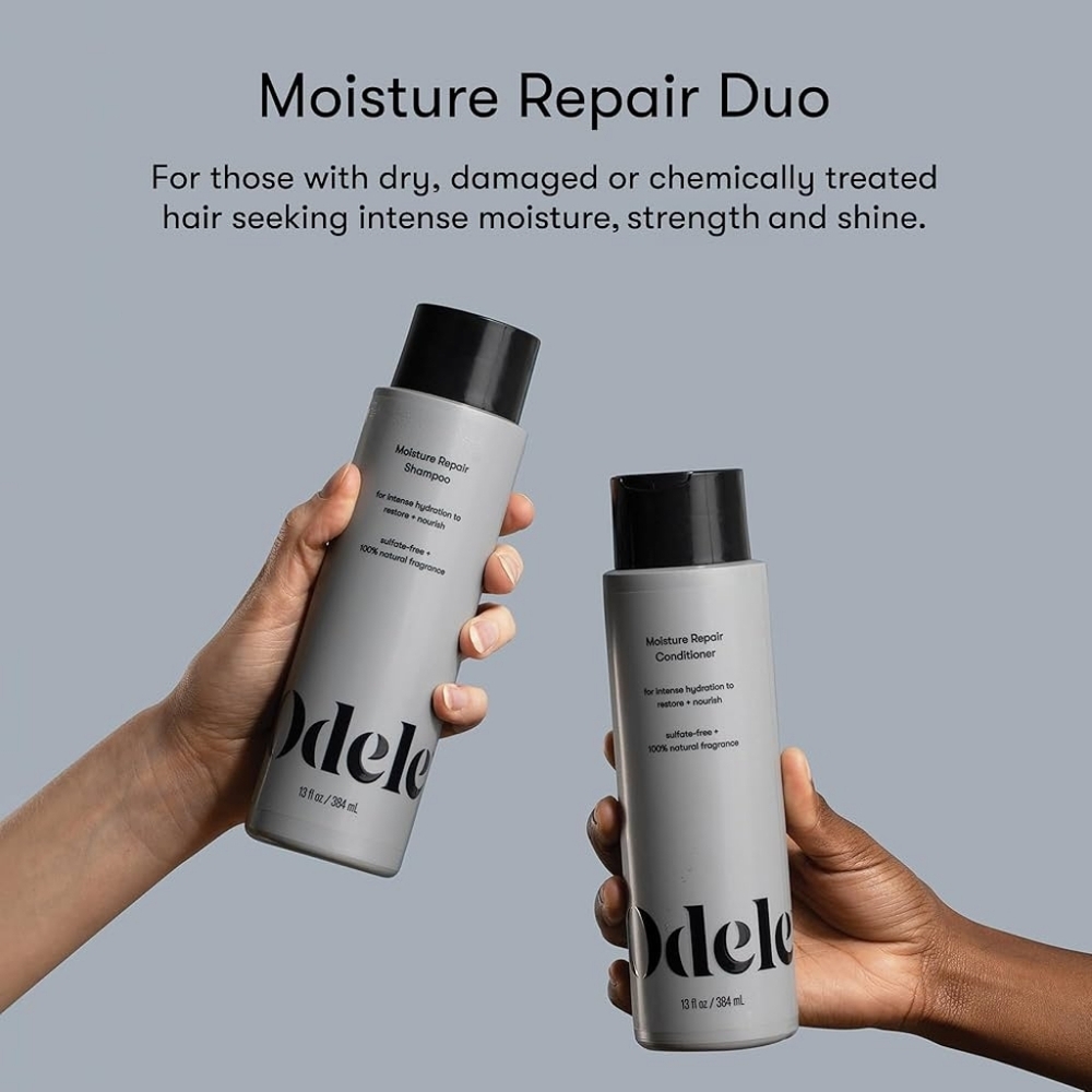 Moisture Repair Shampoo and Conditioner Set - Black and Gray